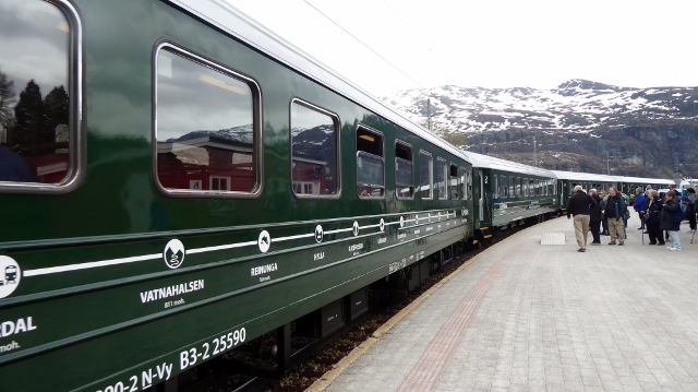 .....and board the train for our return to Flam.
