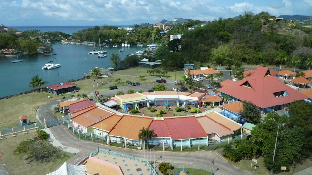 Our final view of Port Seraphine in Castries, St. Lucia.