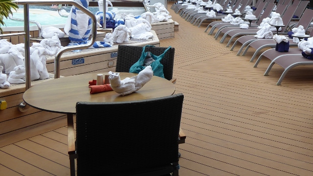 A sunny day on the Lido Deck