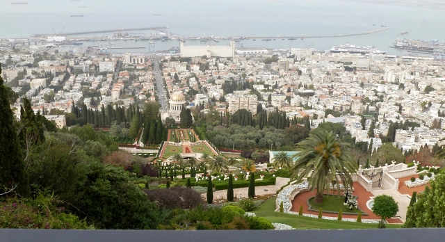 And this is the iconic view from Mt. Carmel.