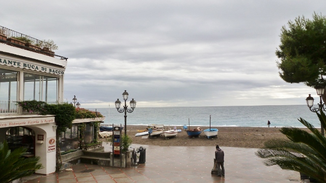 Ahhh, even in the rain and mist, Positano is welcoming!